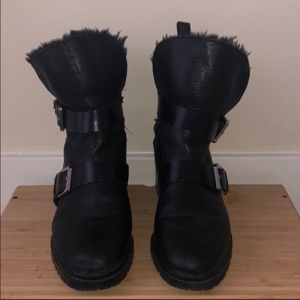 Zara fur lined boots